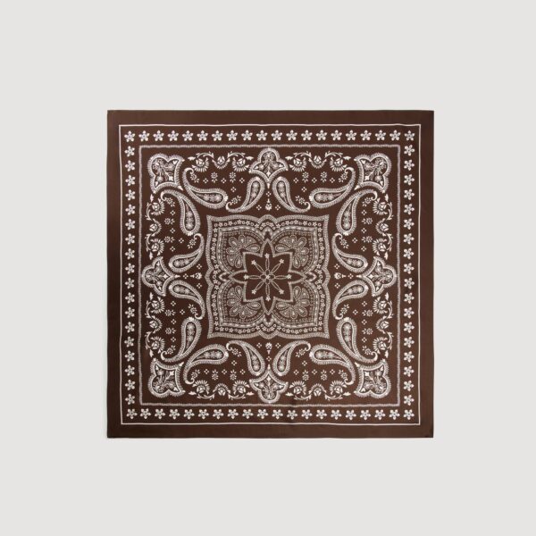 Foulard en soie à imprimé bandana