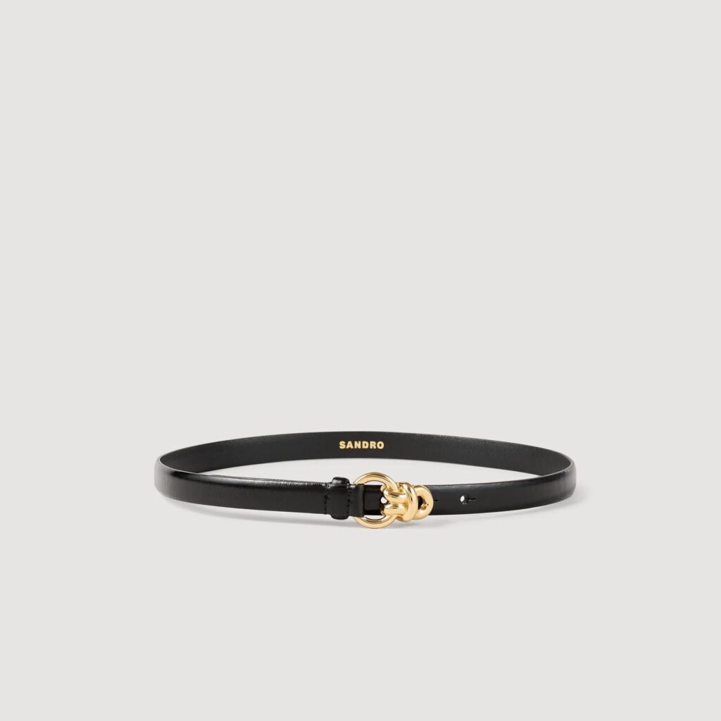 Ceinture en cuir à boucle fantaisie