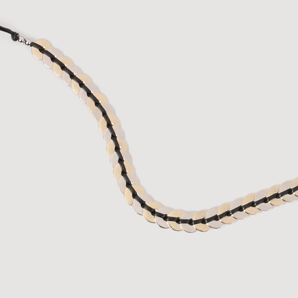 Ceinture bijou à lien en cuir