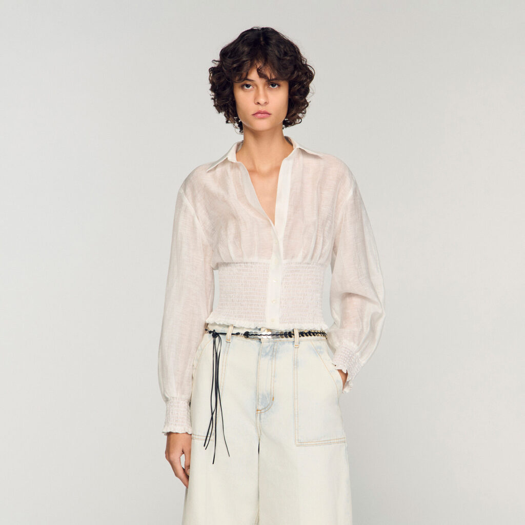 Ceinture bijou à lien en cuir