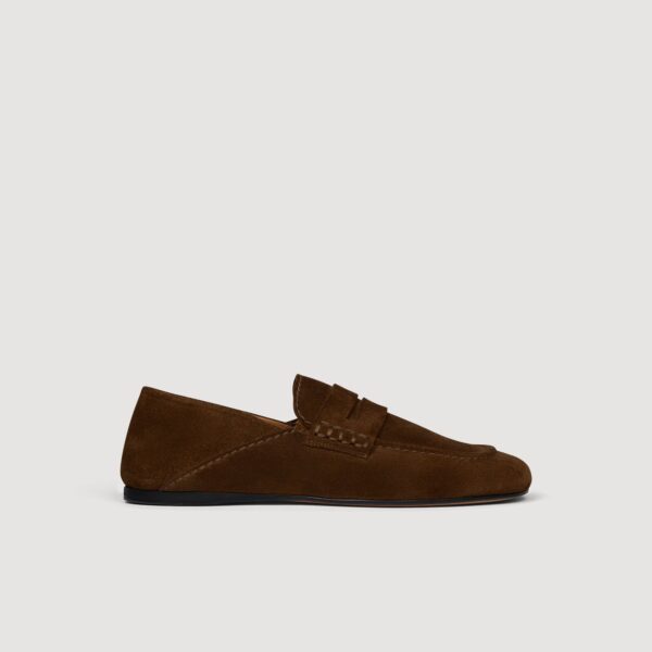 Mocassins en cuir suède