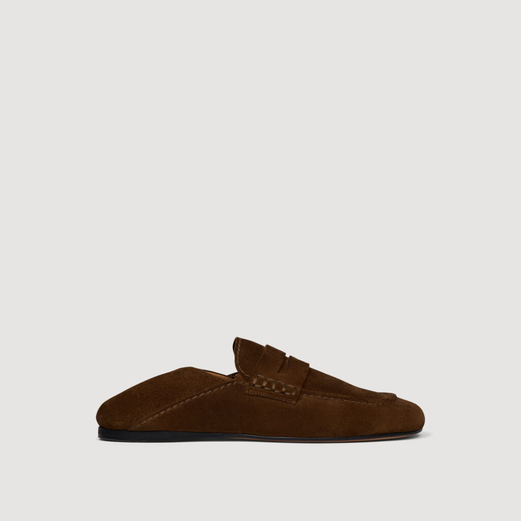 Mocassins en cuir suède