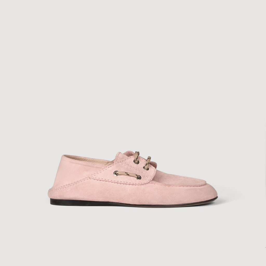 Mocassins bateau en cuir suède