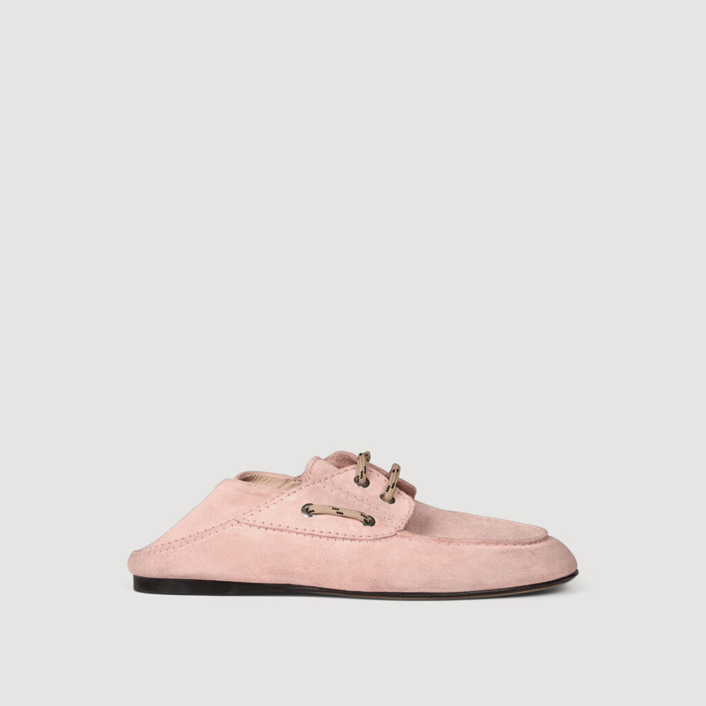 Mocassins bateau en cuir suède
