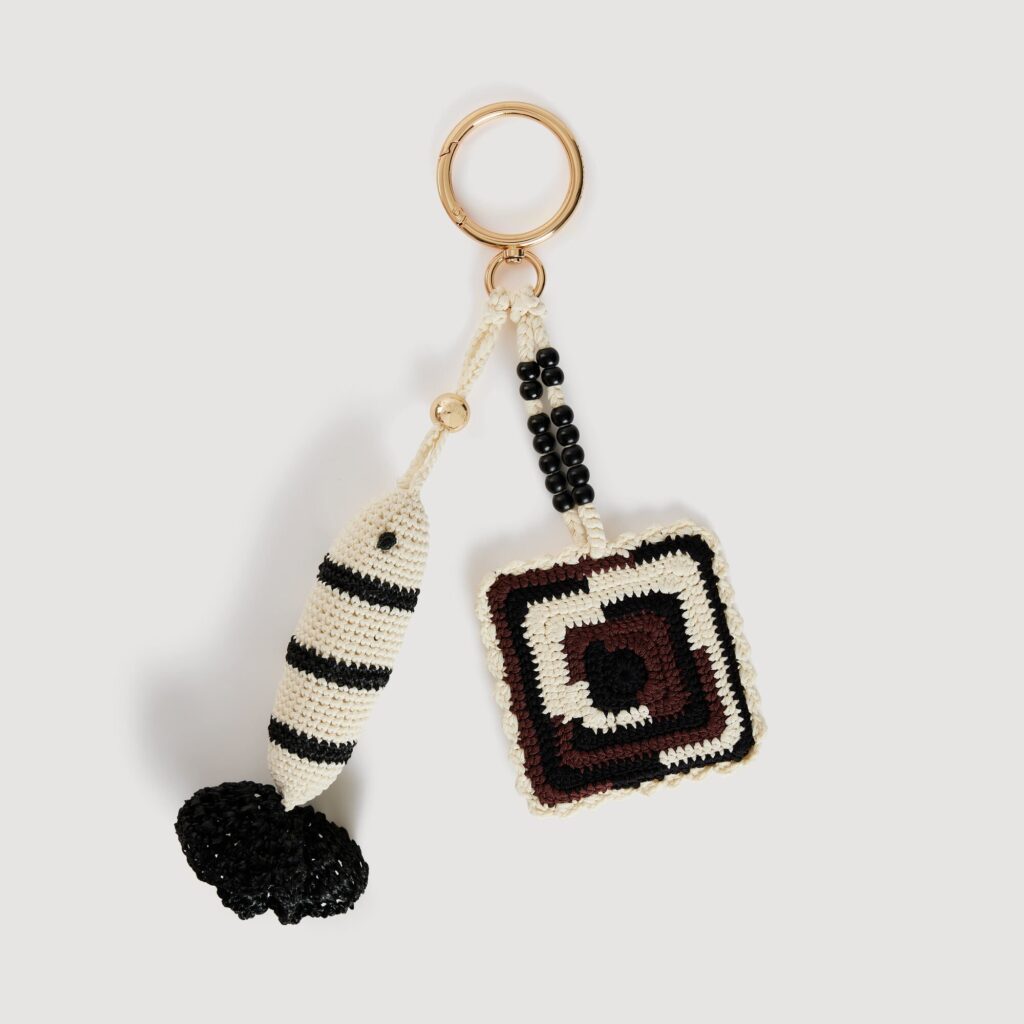 Porte-clés en crochet main