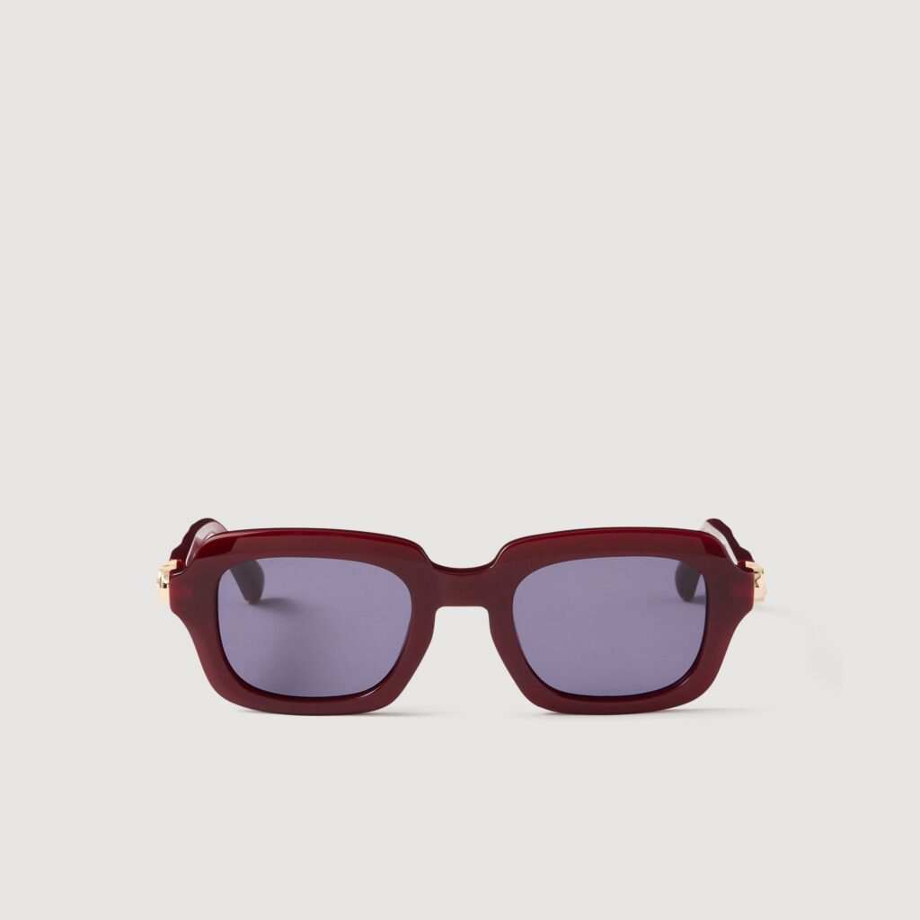 Lunettes de soleil à détails logo