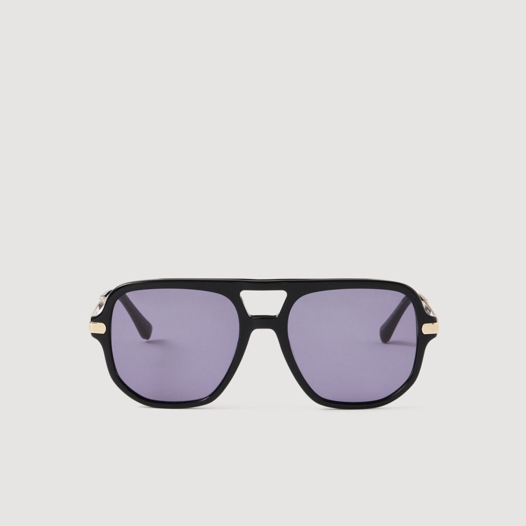 Lunettes de soleil métal et acétate