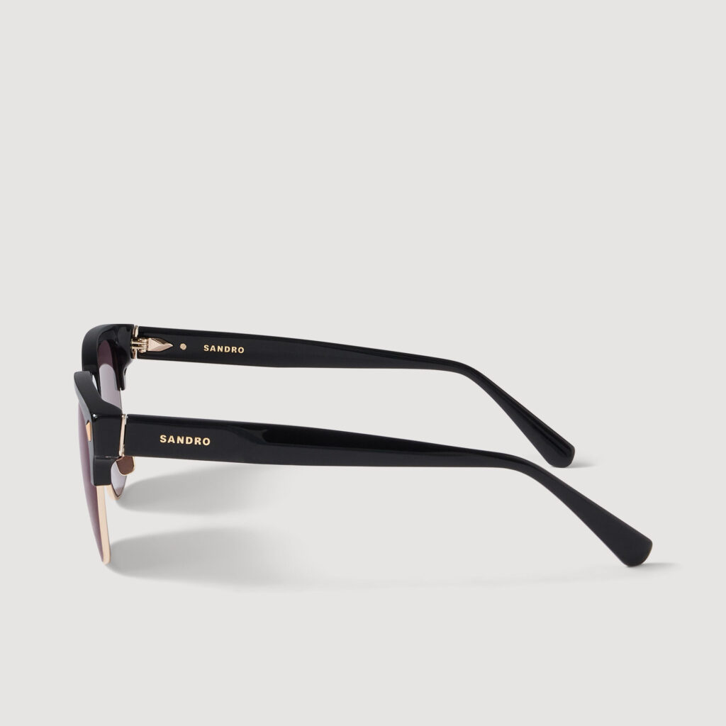 Lunettes soleil acétate logo