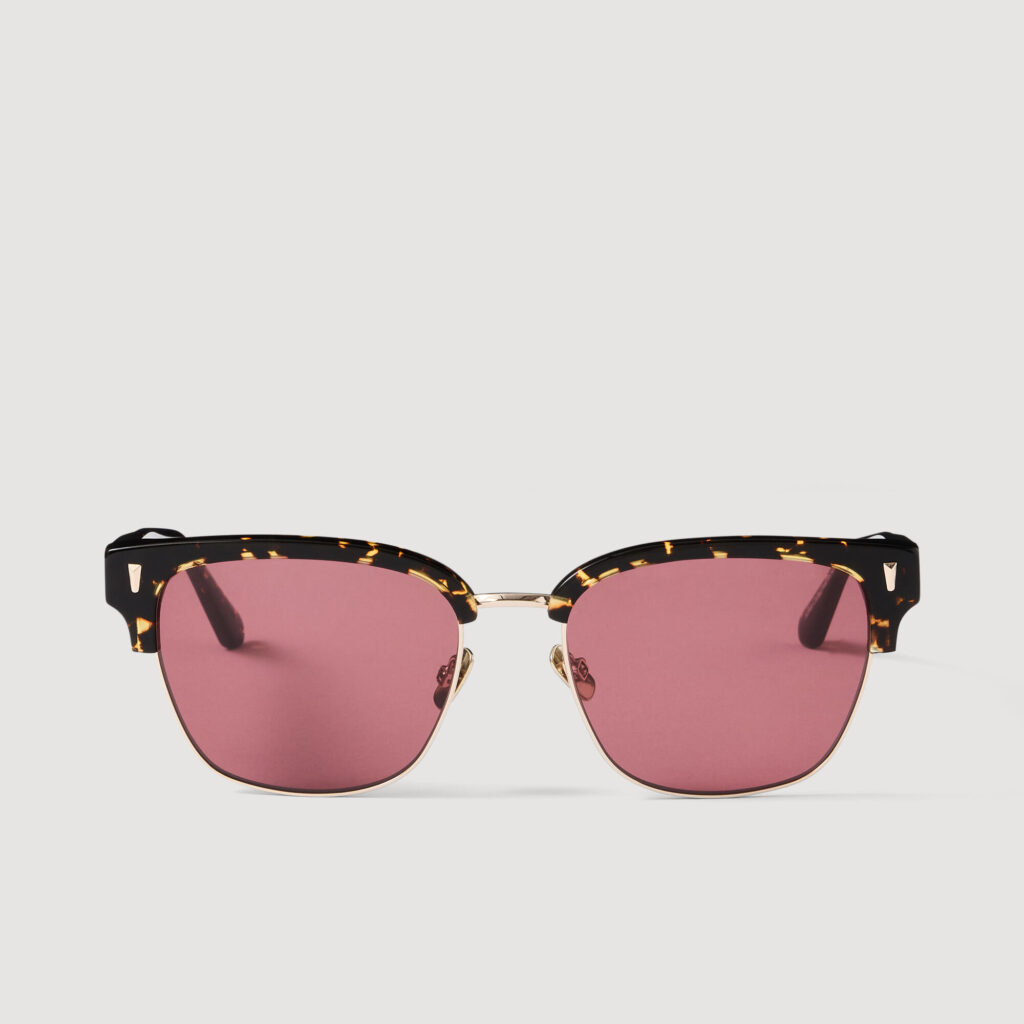 Lunettes soleil acétate logo