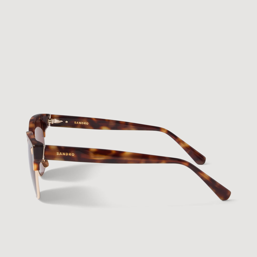 Lunettes soleil acétate logo