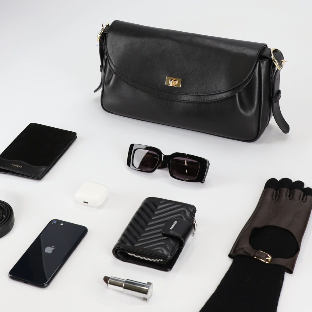 Sac en cuir lisse Le Mambo