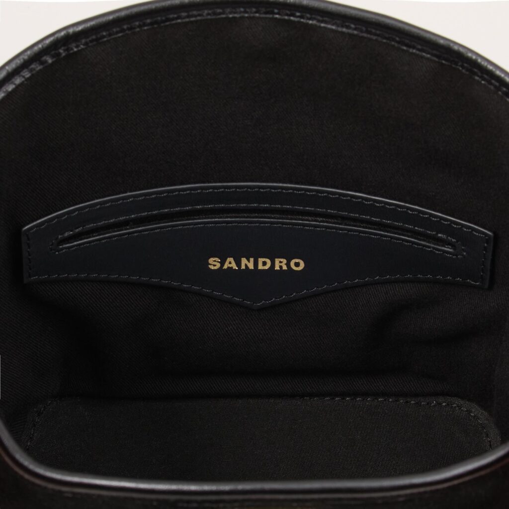 Sac seau MINI TANGOSO en suède et cuir
