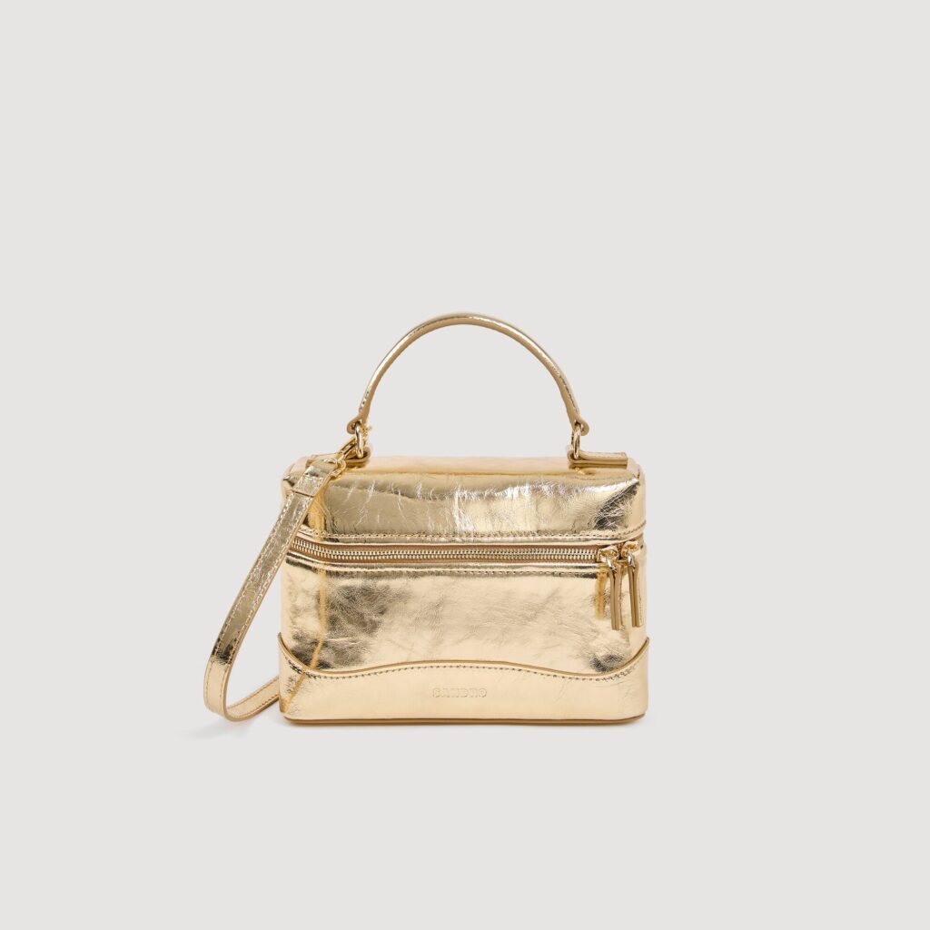 Sac Tangolino en cuir métallisé
