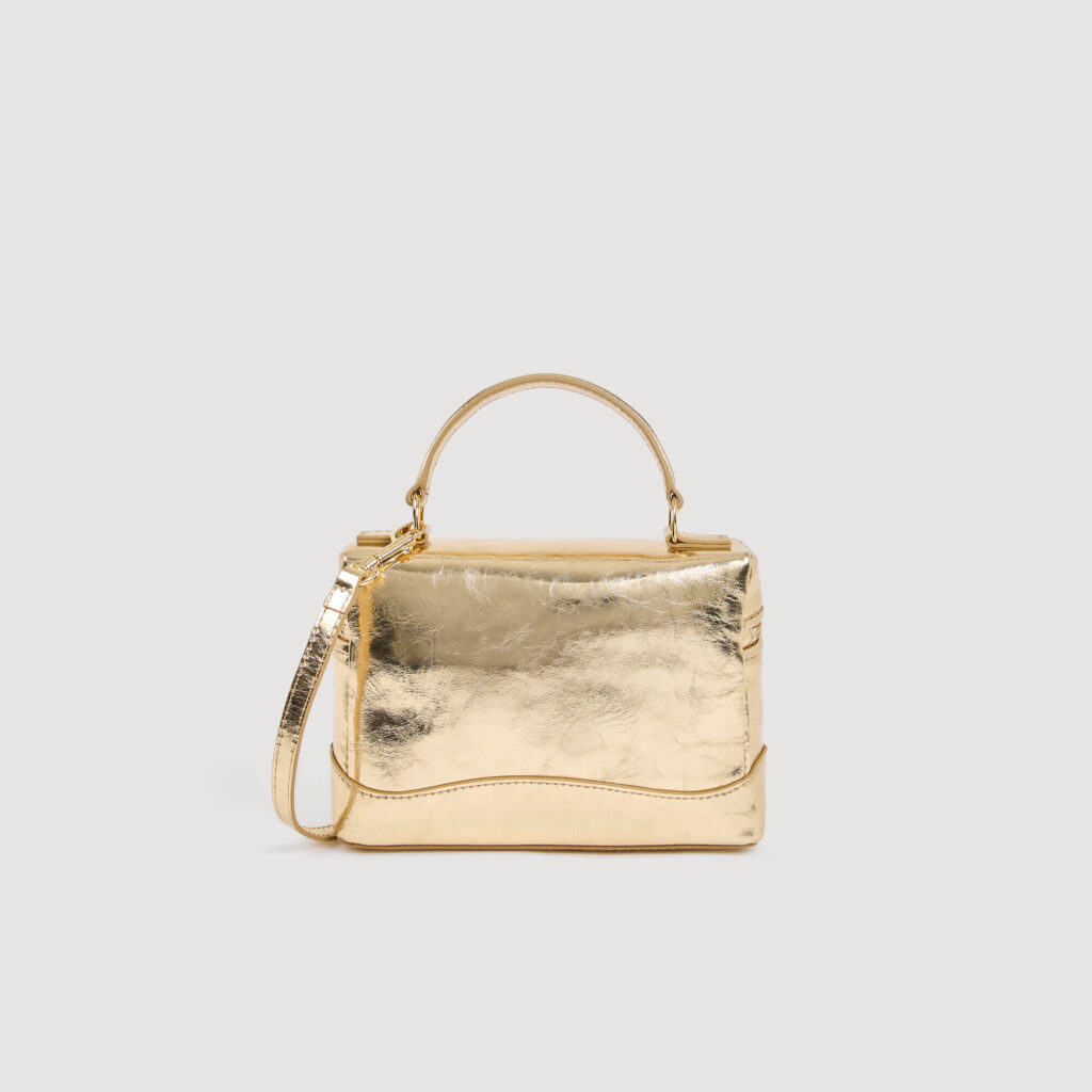 Sac Tangolino en cuir métallisé