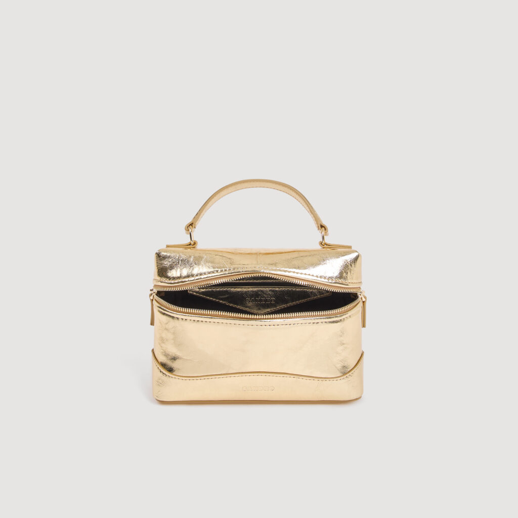 Sac Tangolino en cuir métallisé