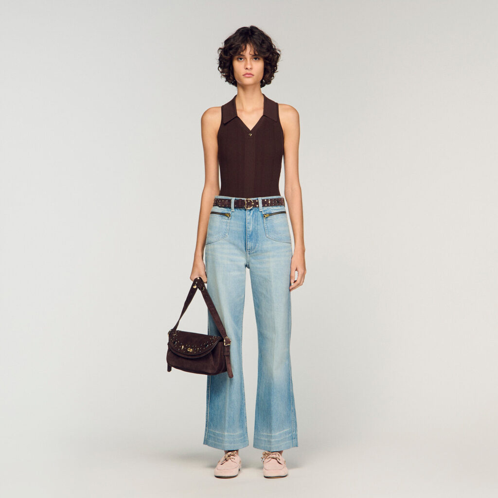 Sac LE MAMBO JANYS en suède à studs