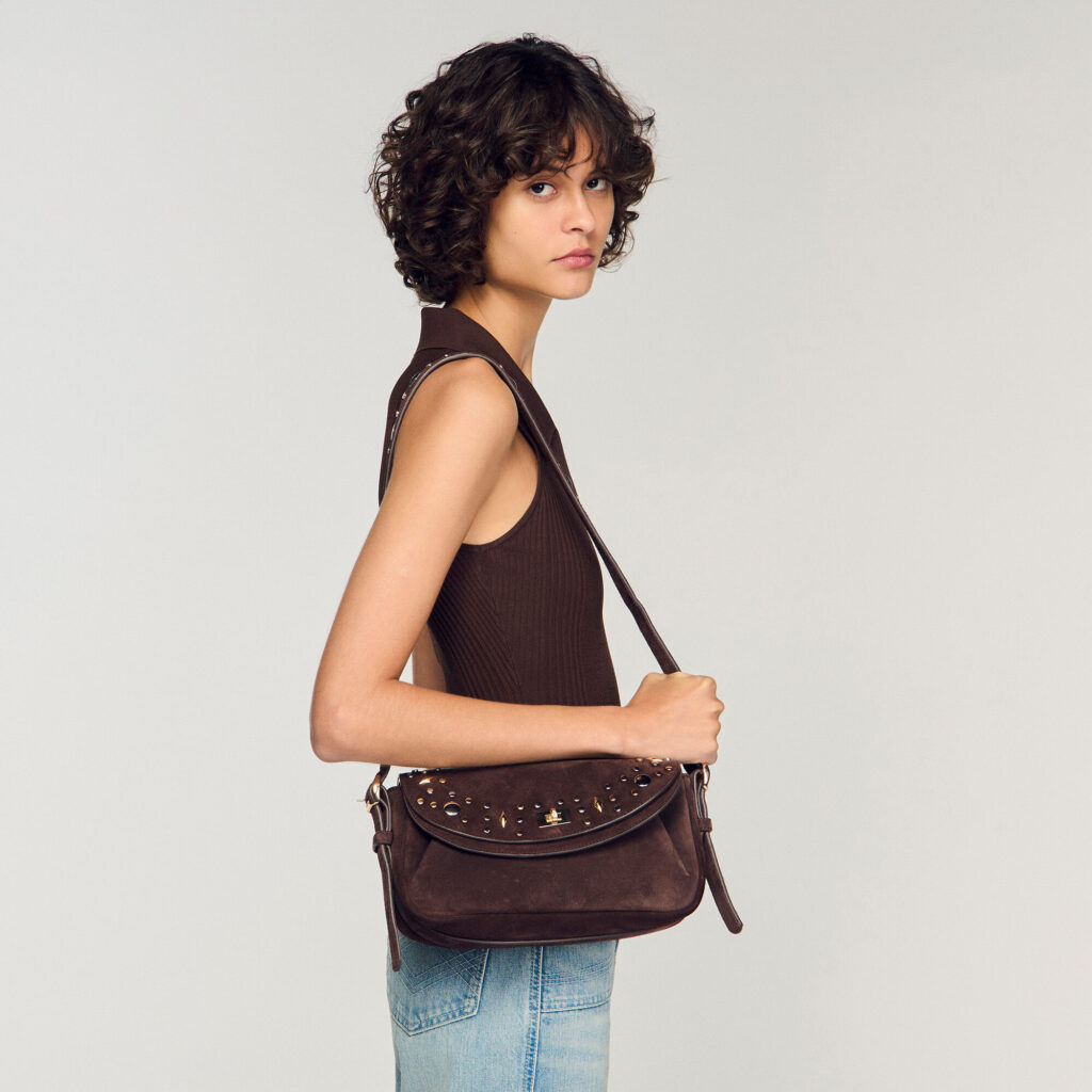 Sac LE MAMBO JANYS en suède à studs
