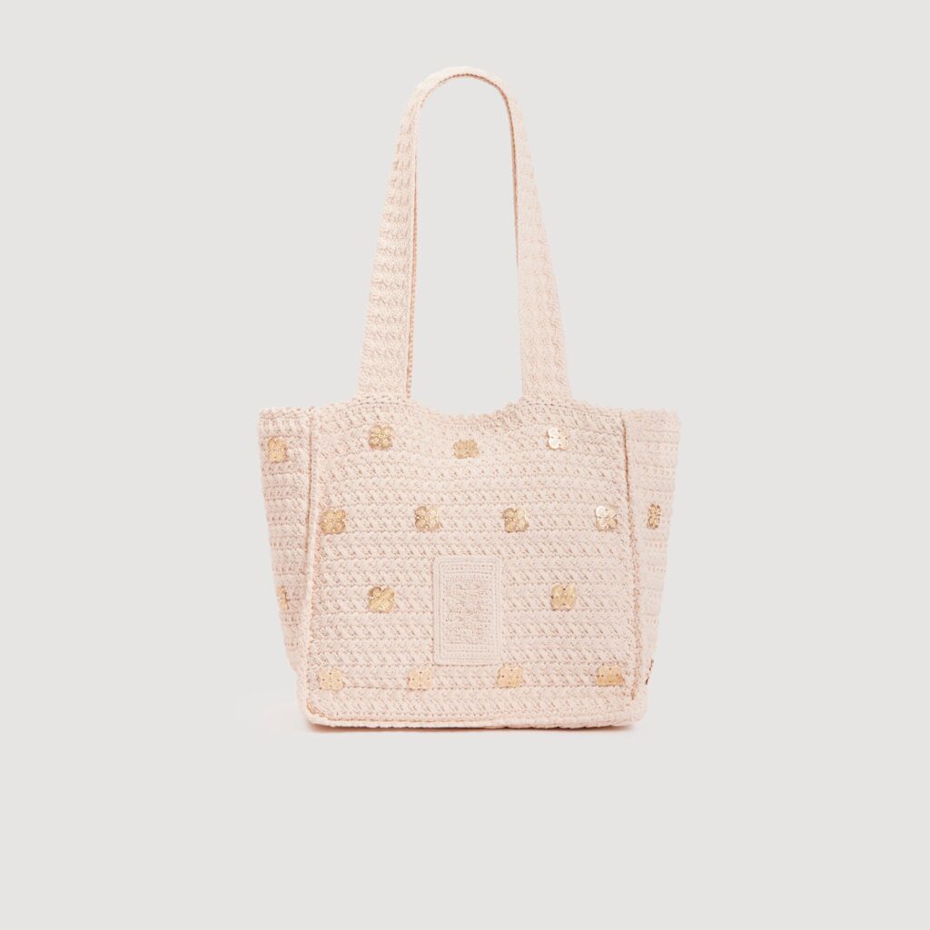 Sac en maille crochet à pampilles
