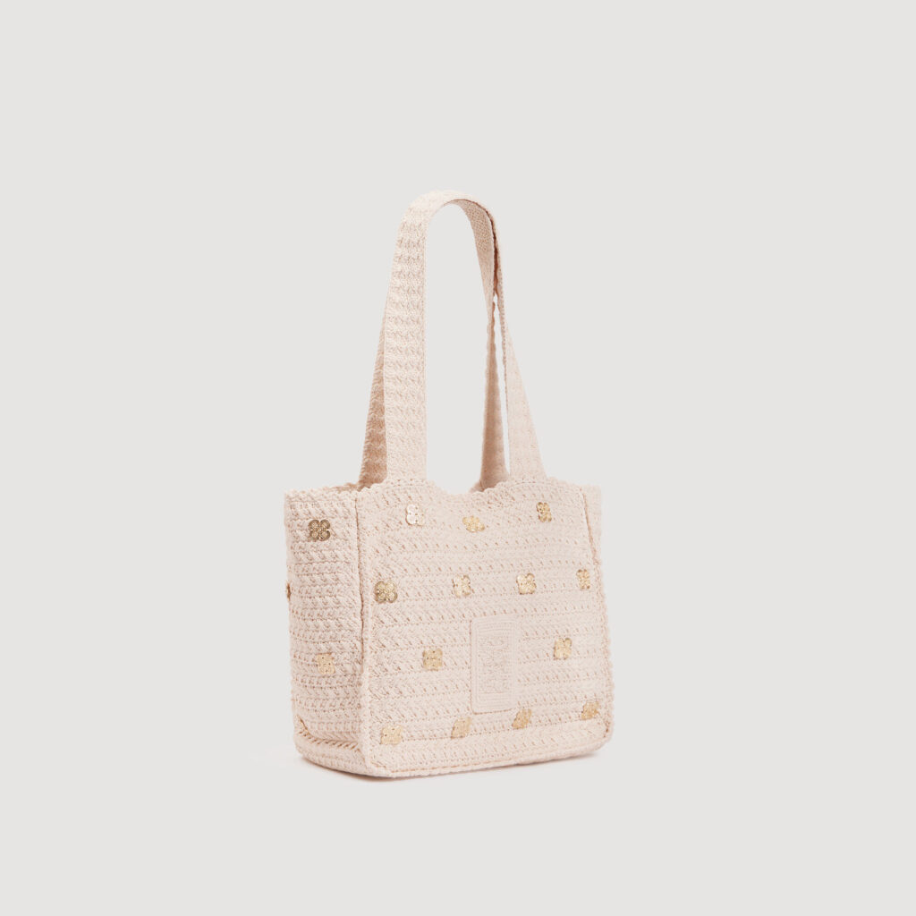 Sac en maille crochet à pampilles