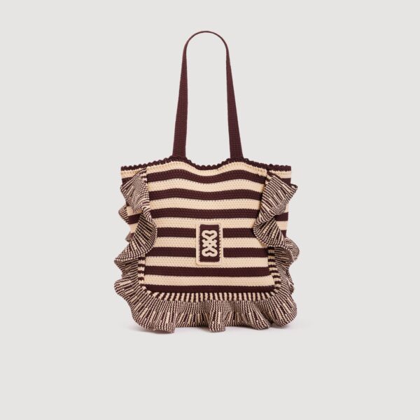 Sac en crochet à rayures