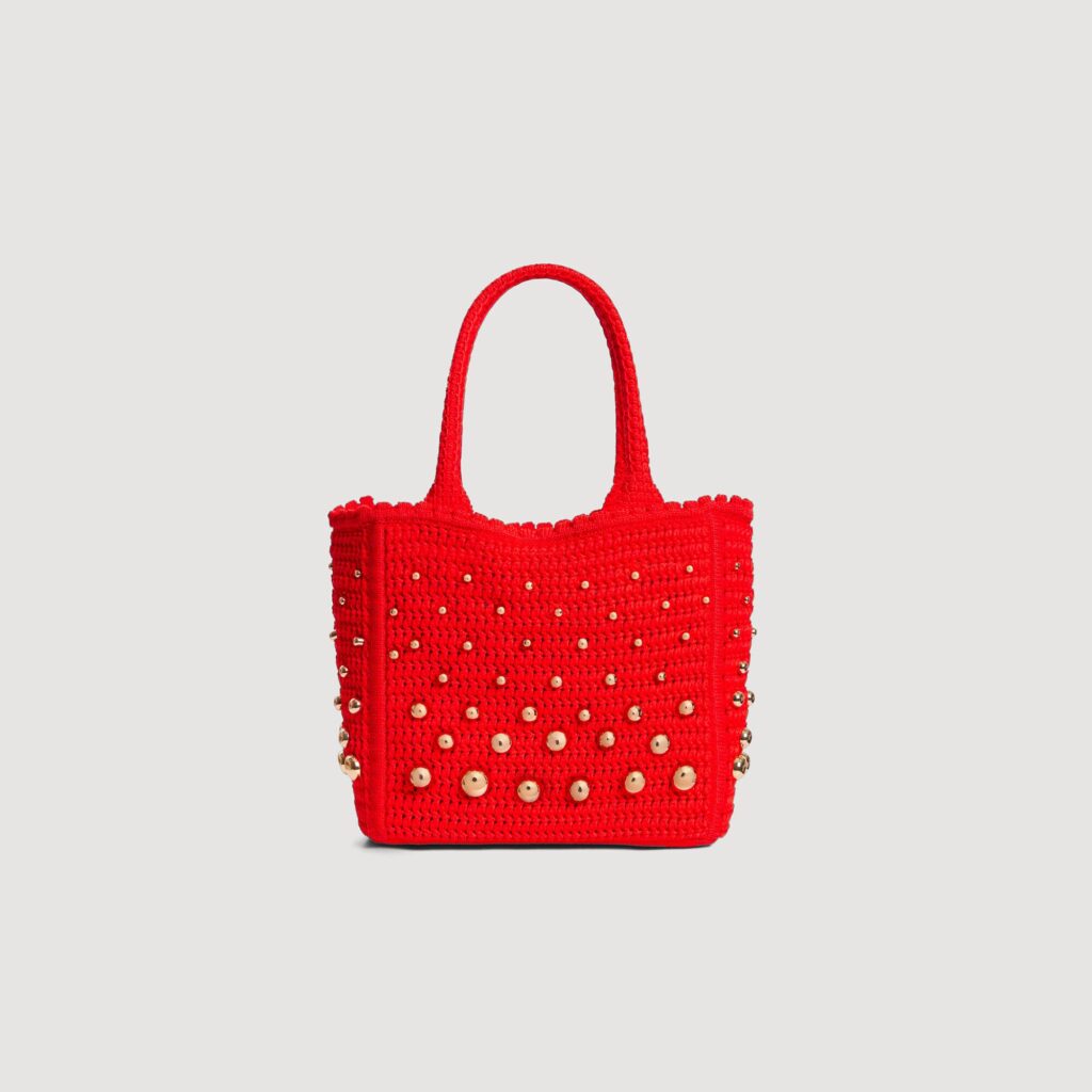 Sac en maille crochet à studs