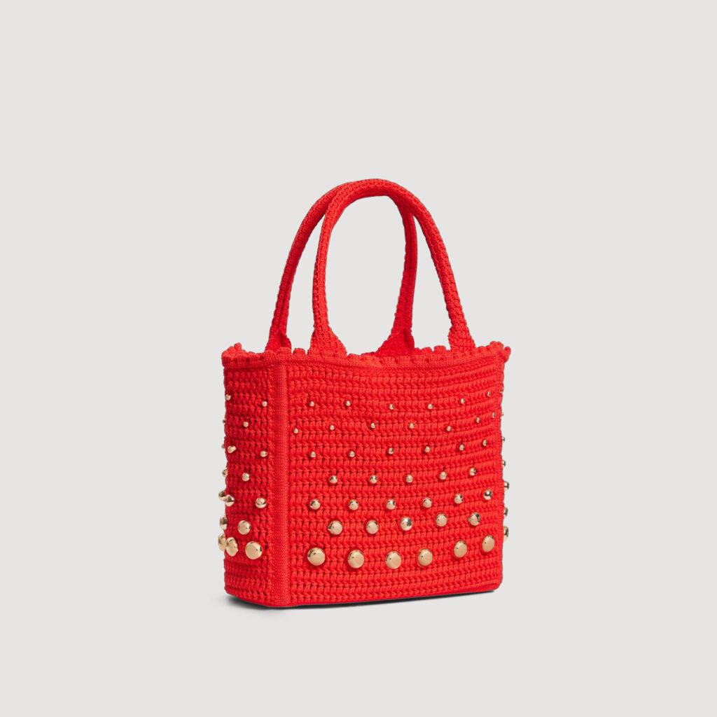 Sac en maille crochet à studs