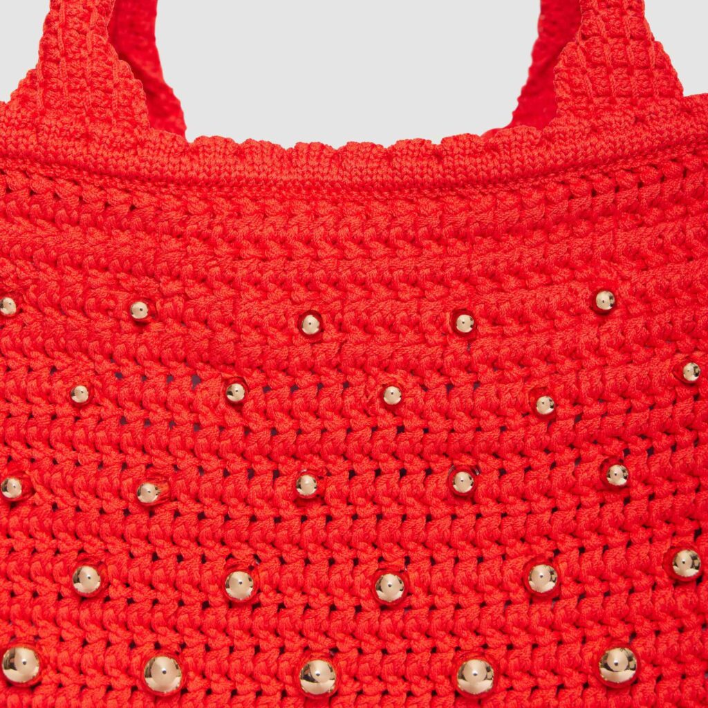 Sac en maille crochet à studs