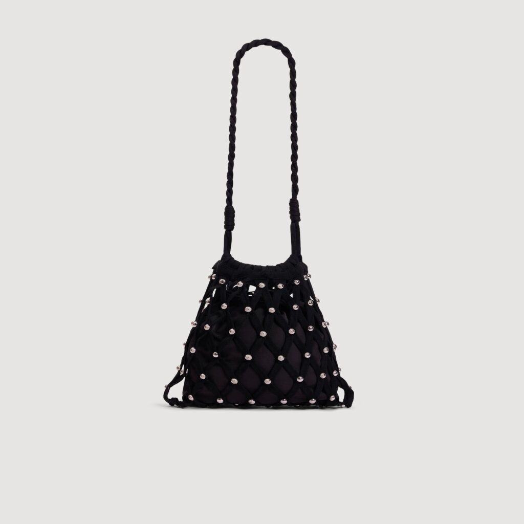 Sac en maille effet filet à studs