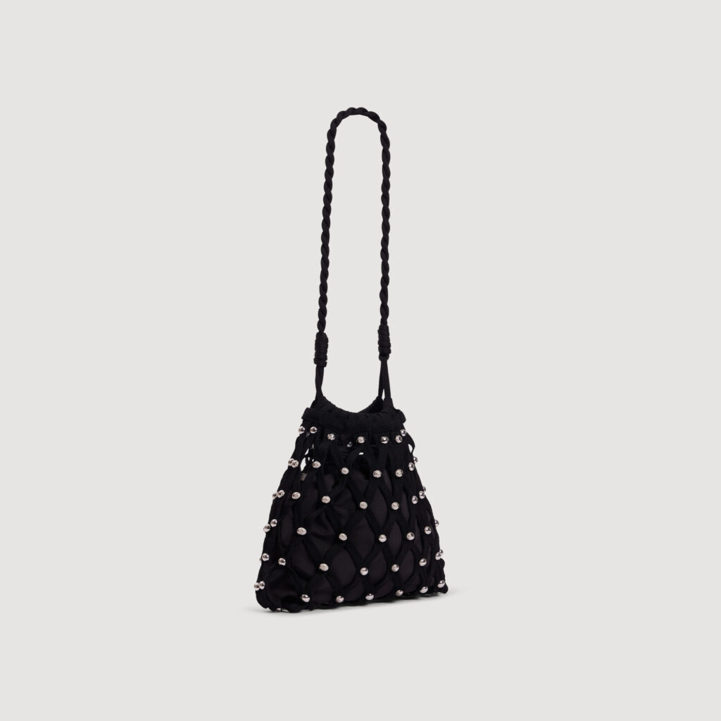 Sac en maille effet filet à studs
