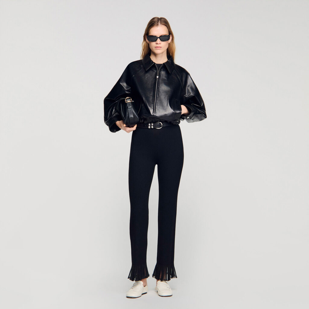 Blouson en cuir d&rsquo;agneau