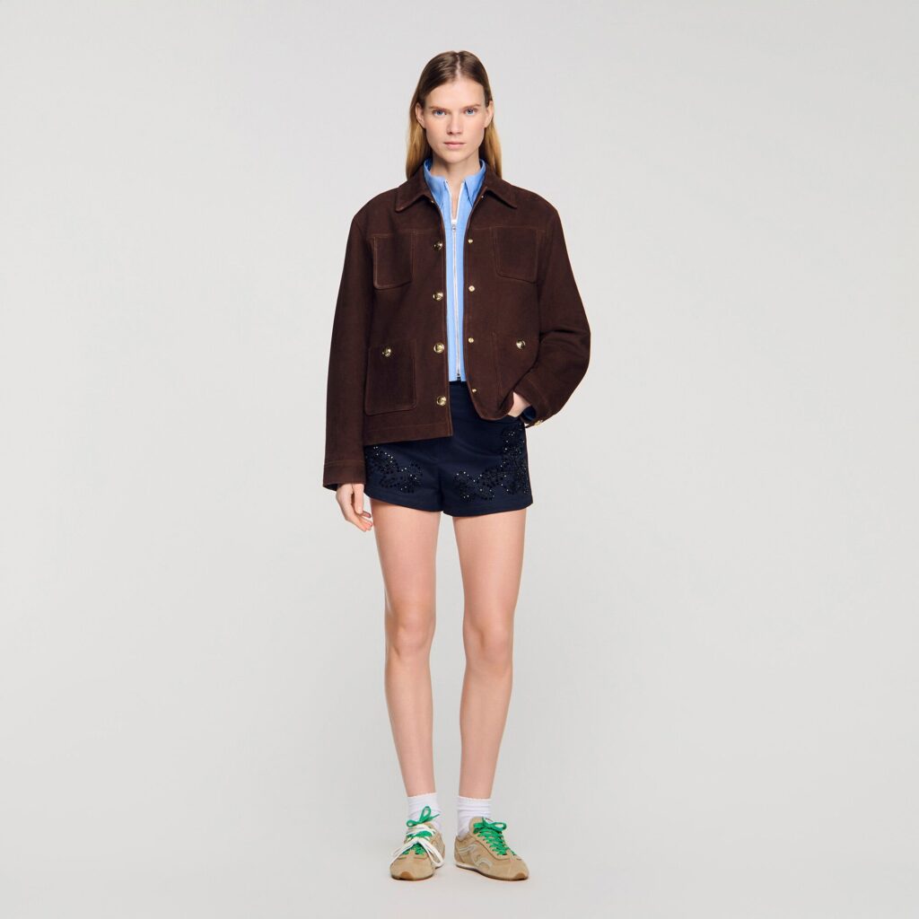 Blouson en suède