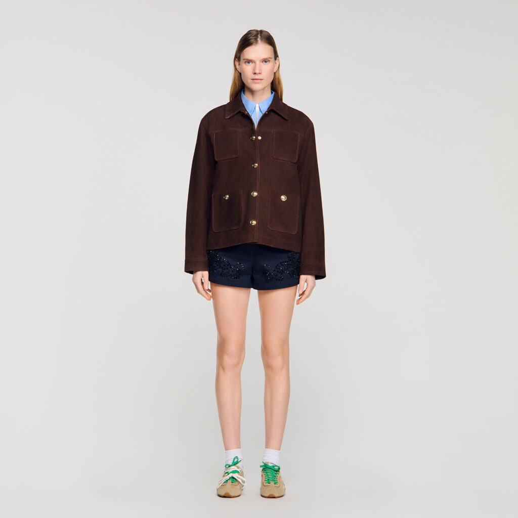 Blouson en suède