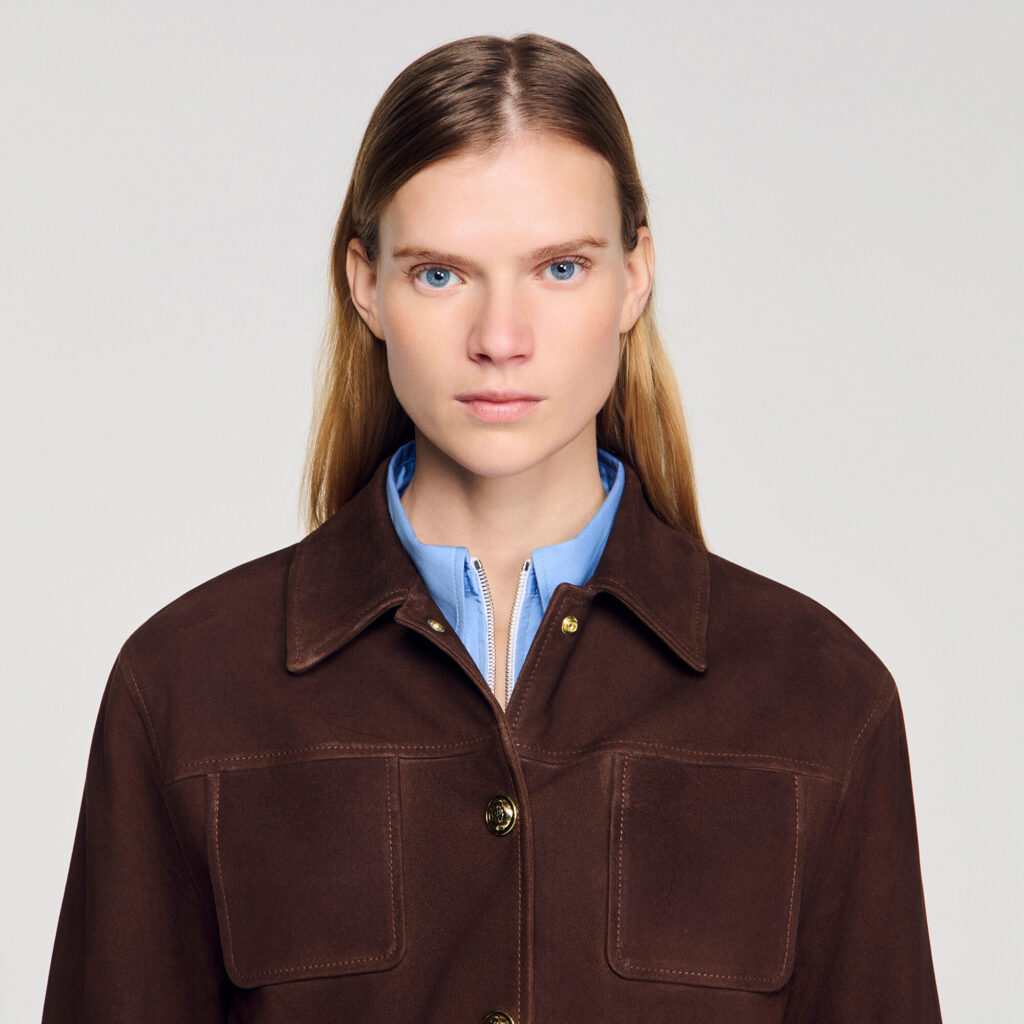 Blouson en suède