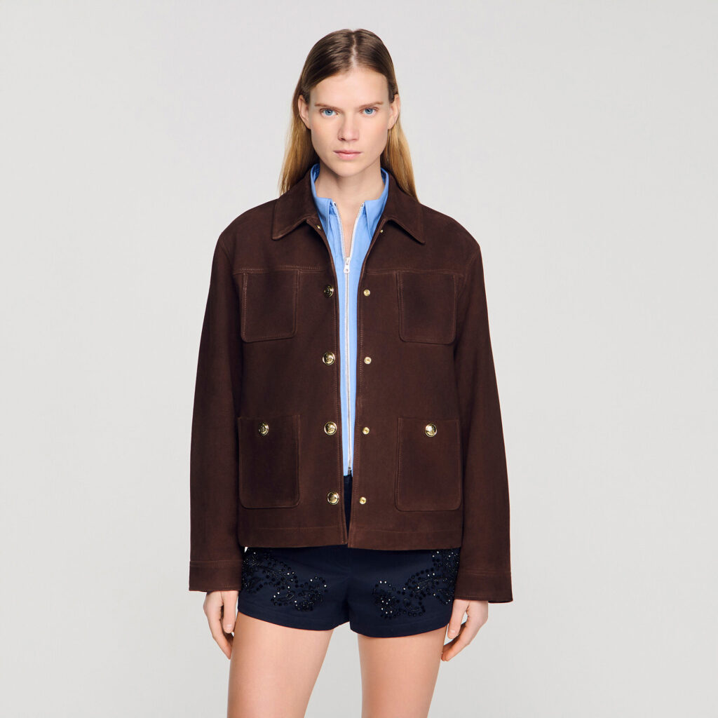 Blouson en suède