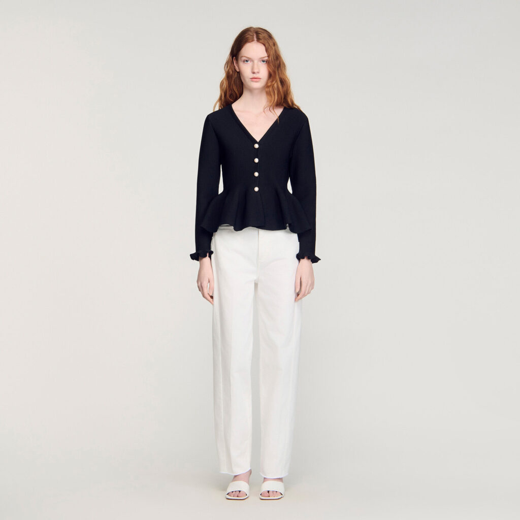 Cardigan à basque