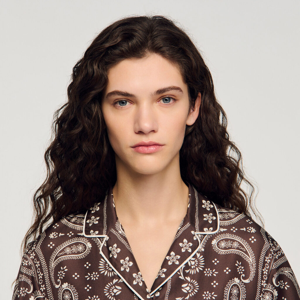 Chemise courte imprimé bandana