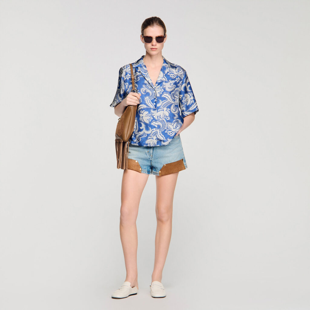 Chemise à imprimé floral