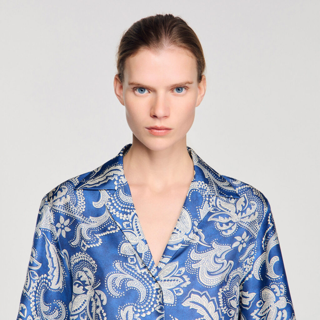 Chemise à imprimé floral