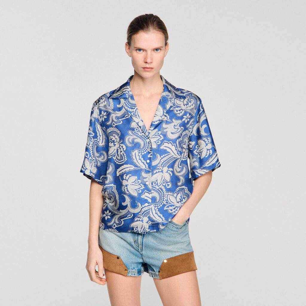 Chemise à imprimé floral