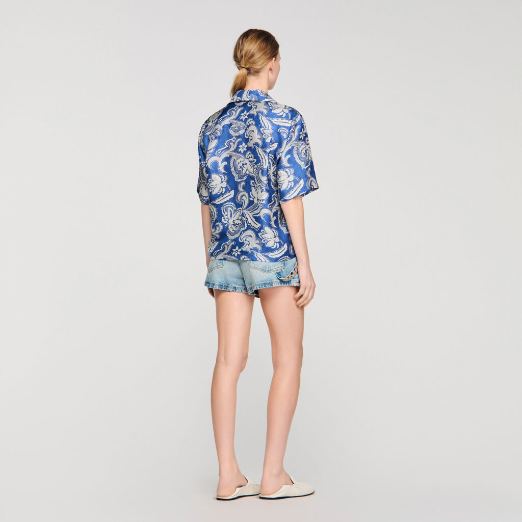 Chemise à imprimé floral