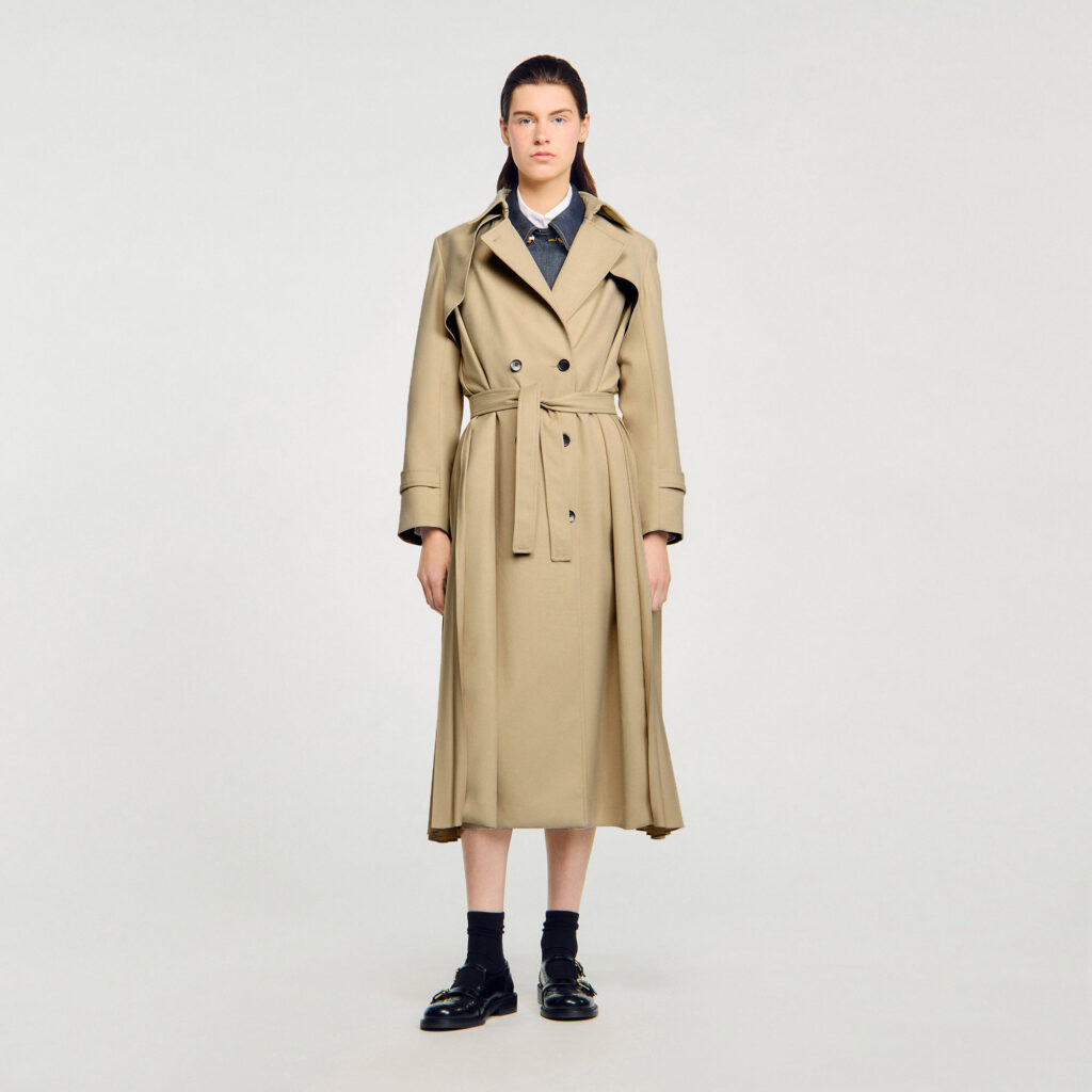 Trench ceinturé double boutonnage