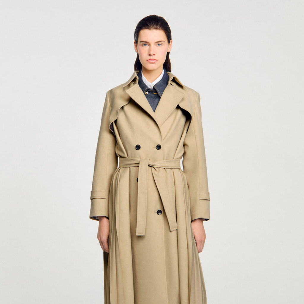 Trench ceinturé double boutonnage