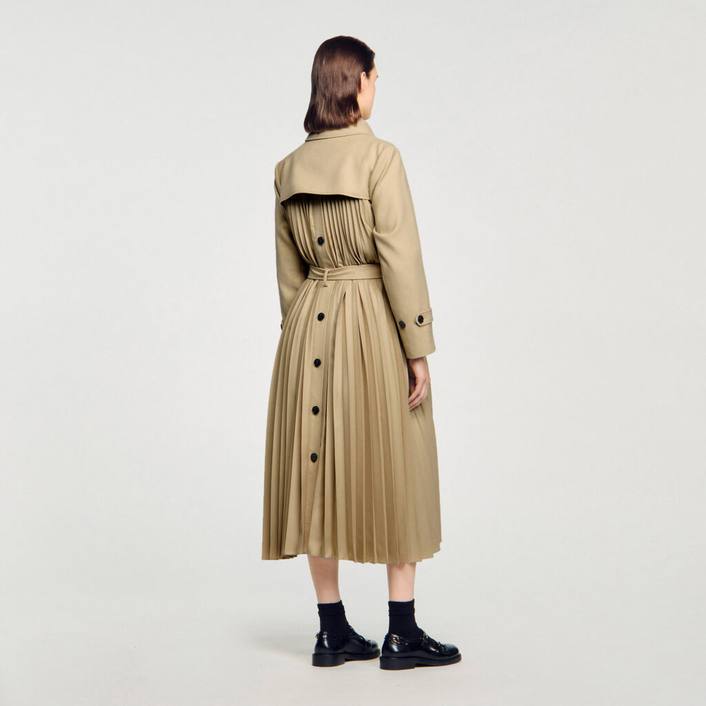 Trench ceinturé double boutonnage