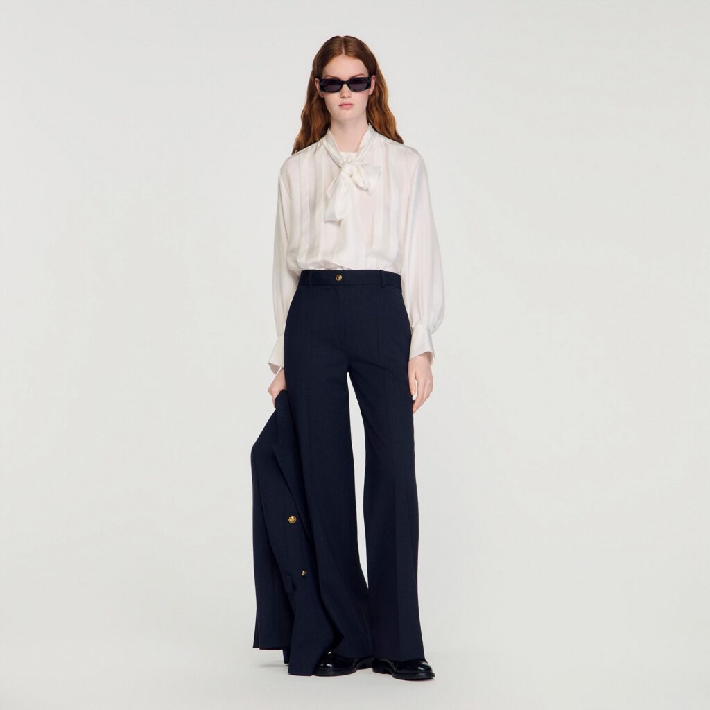 Pantalon à fines rayures