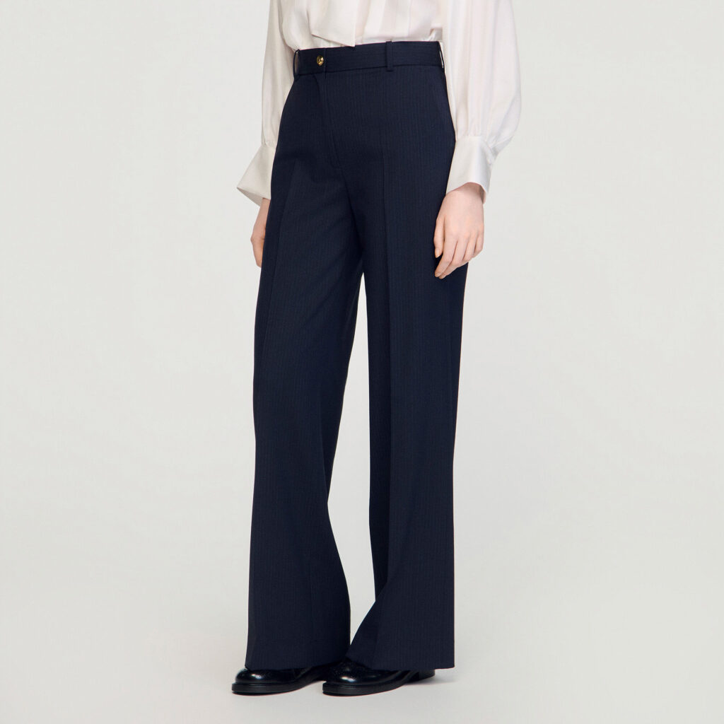 Pantalon à fines rayures