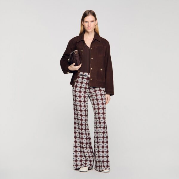 Pantalon fluide imprimé fleuri