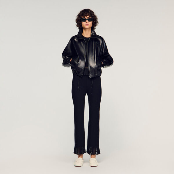 Pantalon volanté en maille