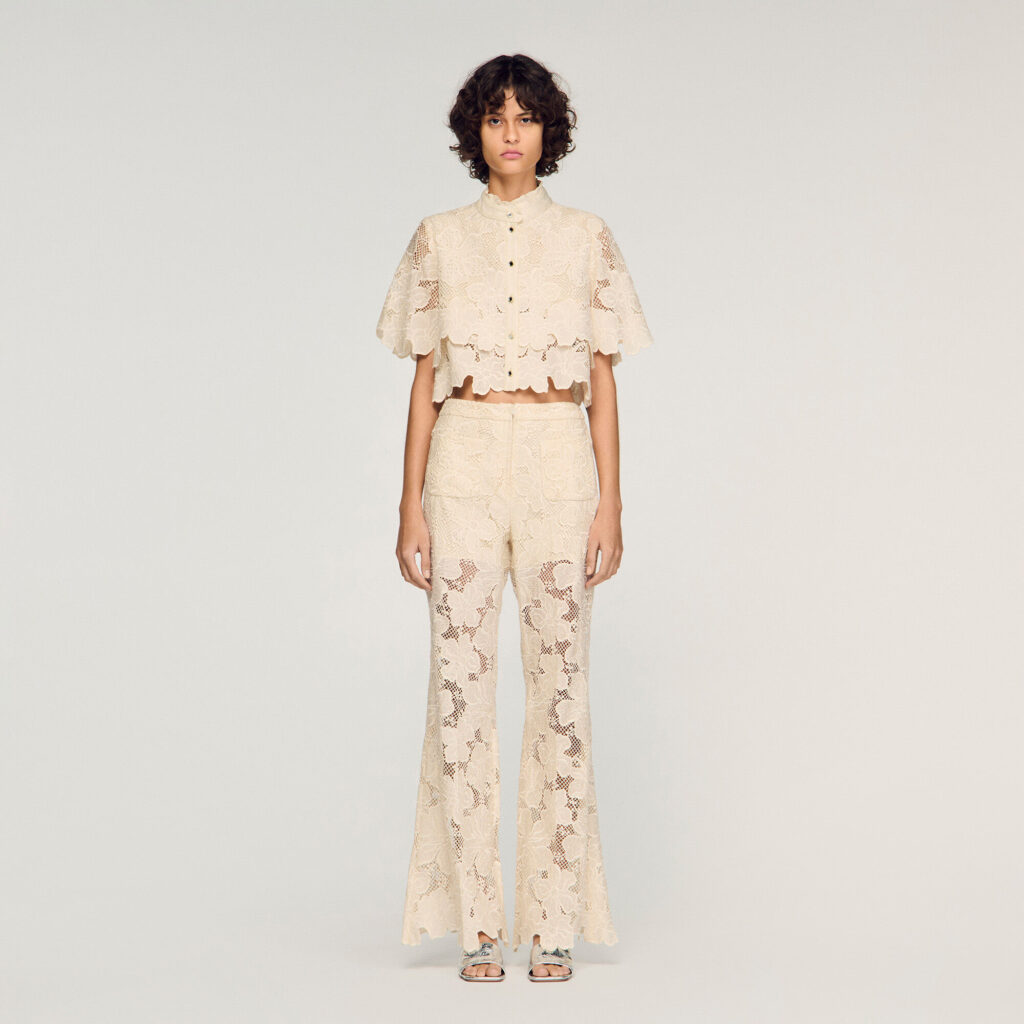 Pantalon en guipure