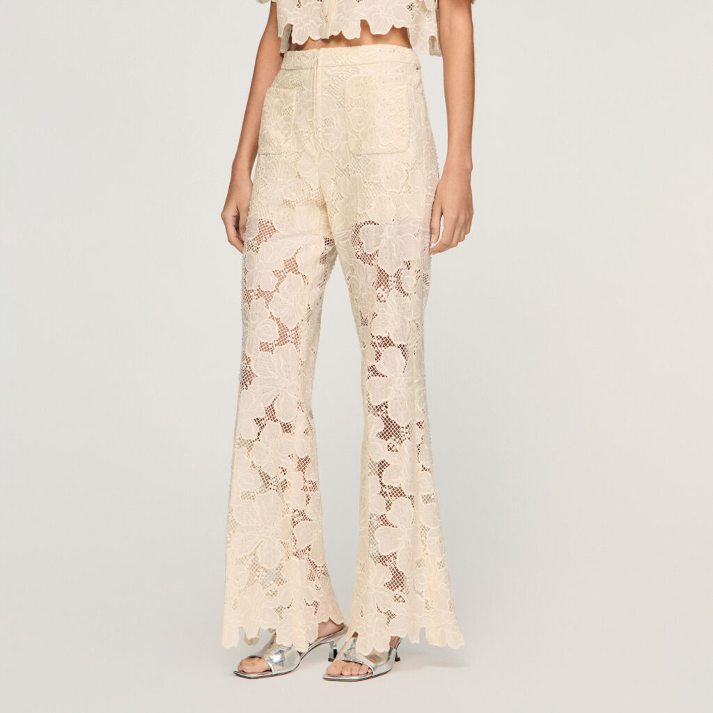 Pantalon en guipure