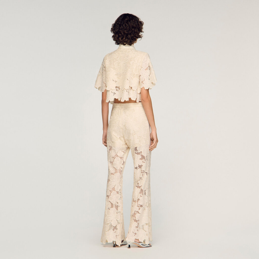 Pantalon en guipure